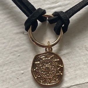 Velvet Choker w/ Sun Pendant
